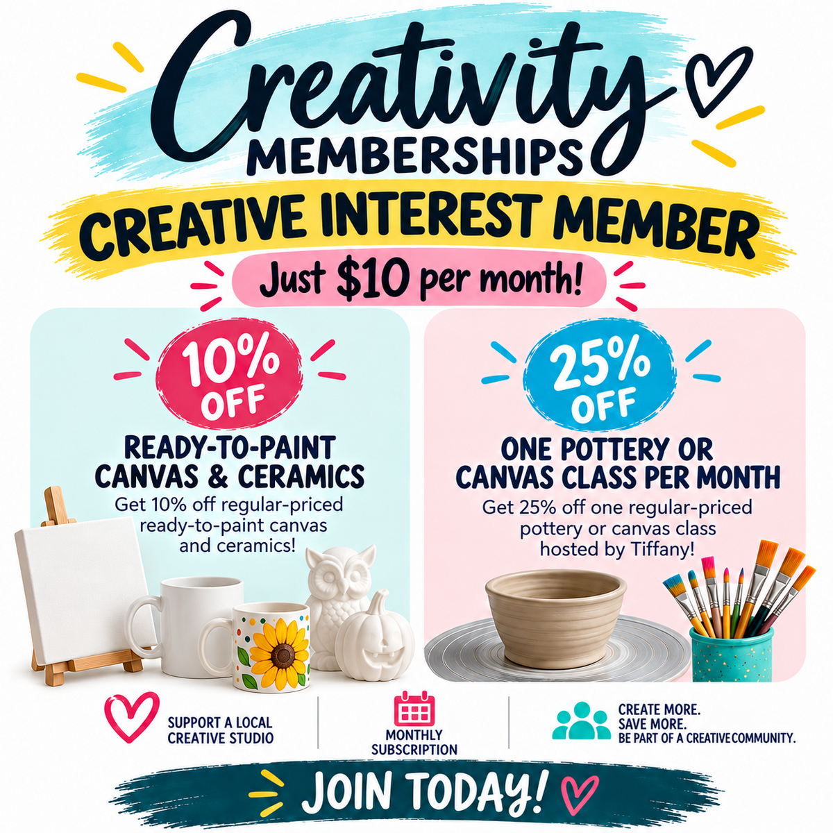 TIER 1: Creative Interest Membership