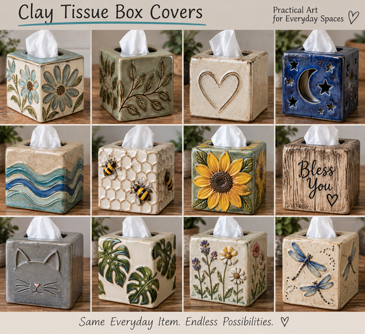 Oct 22nd Tissue Box Cover Pottery Class