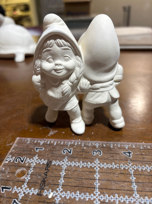 Dancing Gnomes Ready to Paint Ceramics