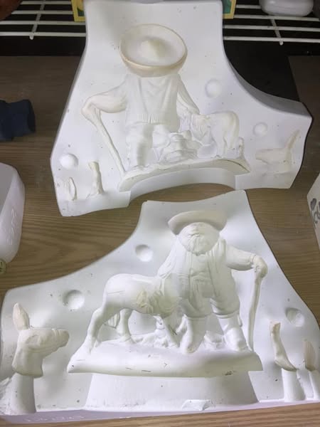 Doc Holliday 1386 Mexico Santa Ceramic Casting Mold lotEO