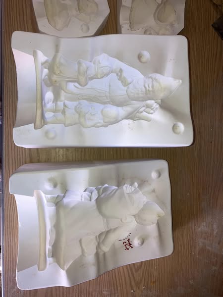 Provincial 691 Santa Ceramic Casting Mold lot# CJ
