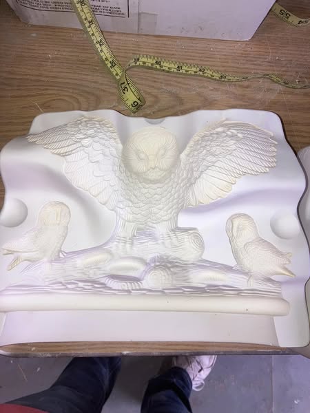 Mikes 320 Owl Family Ceramic Casting Mold lot# EE