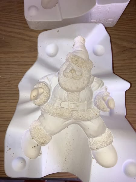 Gare 2641 Riding Santa Ceramic Casting Mold lot# CL