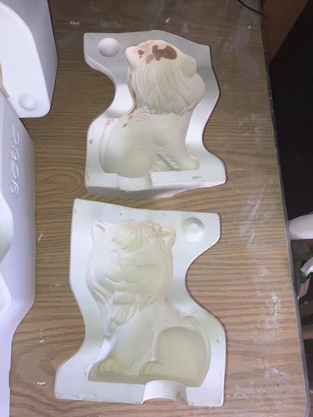 Jodi 1566 Lion Ceramic Casting Mold lotFI