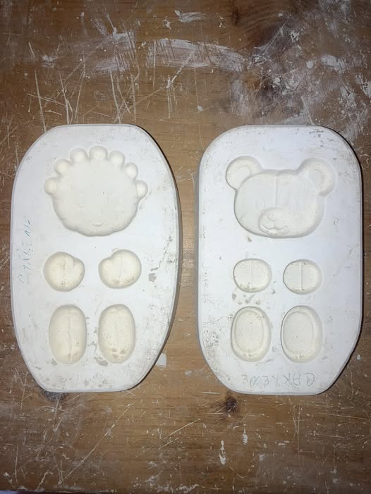 2 molds Kimple 1297 & 1304 Ceramic Casting Mold lot# F