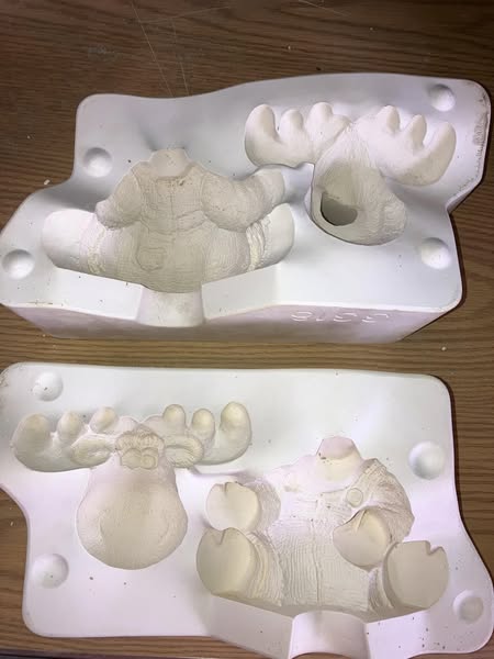 Gare 3318 Marty Moose Ceramic Casting Mold lot#IG