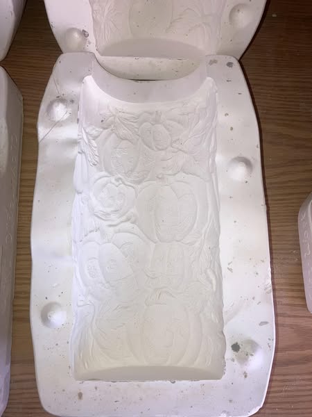 Ceramichrome 1362 Jack lantern cylinder vase Ceramic Casting Mold lot# CT