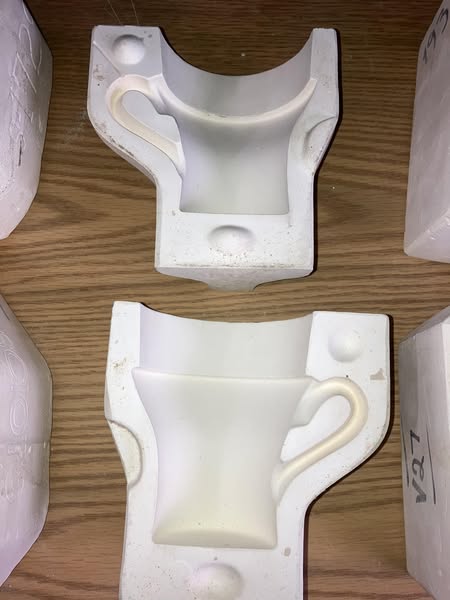 Jodi 1610 Cup Ceramic Casting Mold lot#IW