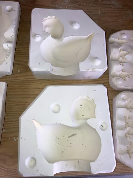 Boothe 201 Chicken or Rooster Ceramic Casting Mold lotFE