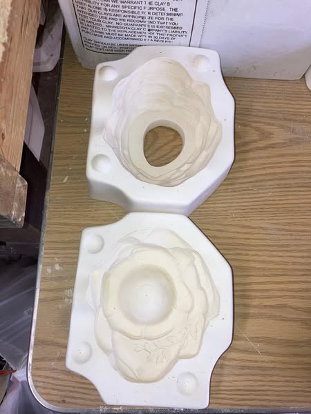 Doc Holiday 1879 Rock Oil Lamp Holder Ceramic Casting Mold lot#HB