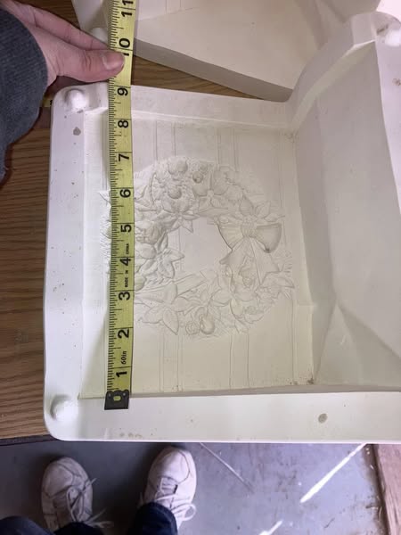 Gare 2998 Wreath Bag Ceramic Casting Mold lot# Eb8
