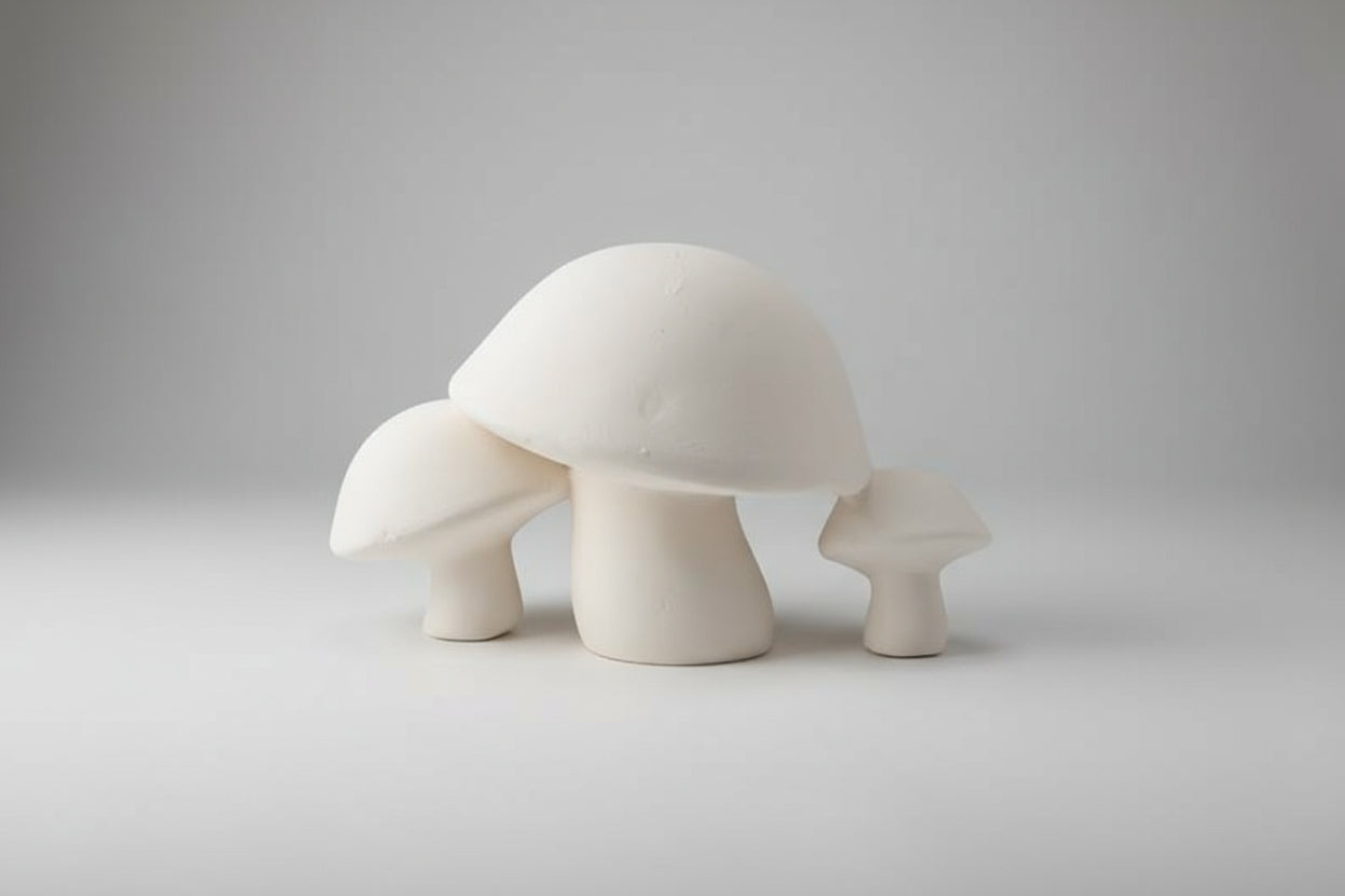 Mushroom Cluster Ready to Paint Ceramics