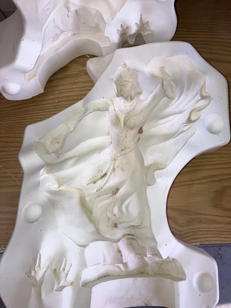 Doc Holliday 1193 Wizardess Queen Witch Ceramic Casting Mold lot# IN