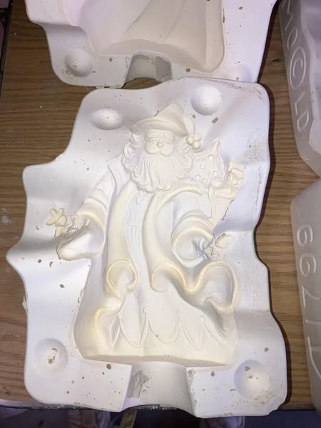 Gare 2249 Small Santa Ceramic Casting Mold lot#GU