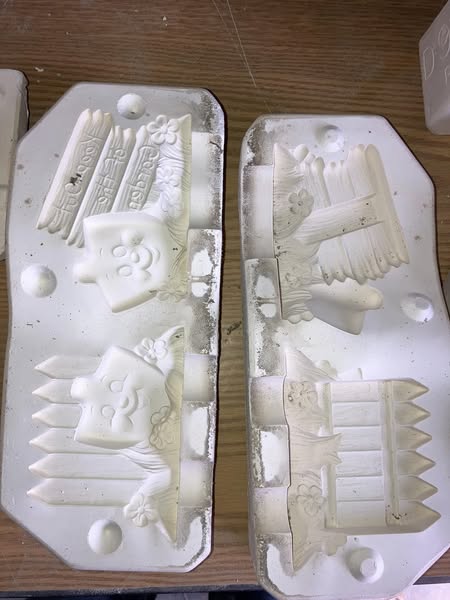 Donas 1380 Garden Shovel Bases Ceramic Casting Mold lotGE