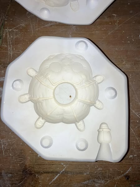 Donas D355 Musical Spider on Pumpkin Ceramic Casting Mold lot# Eb13