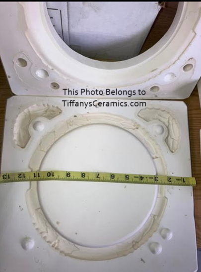 . Boothe 1543 Round Holly Tray lot# HM Ceramic Casting Mold