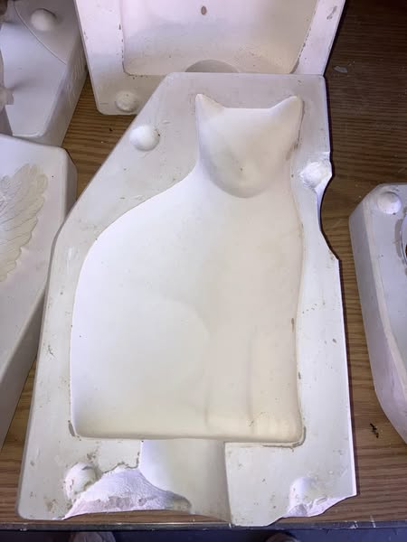 Boothe 231 Country Cat Ceramic Casting Mold lot#GR