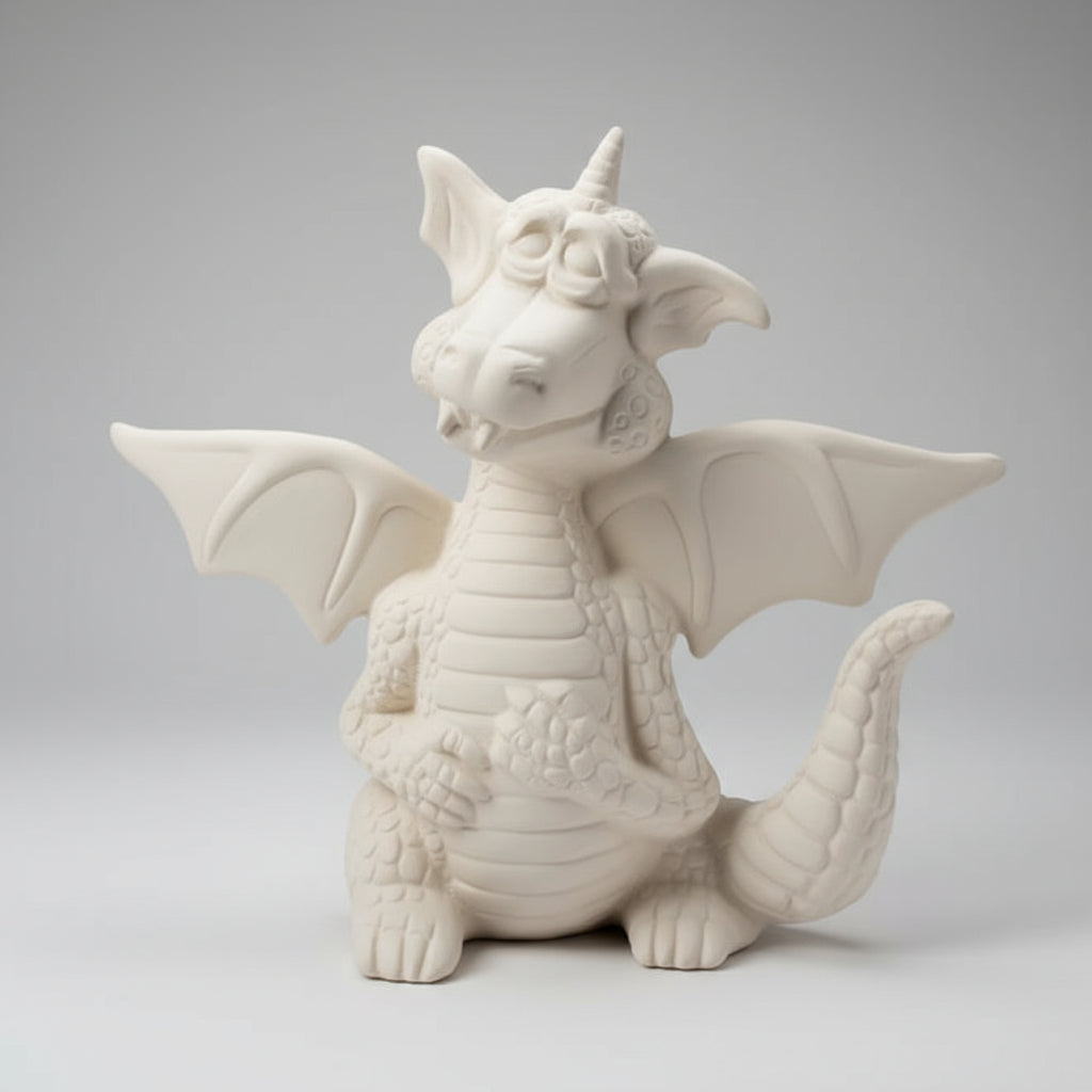 Goofy Dragon Ready to Paint Ceramics