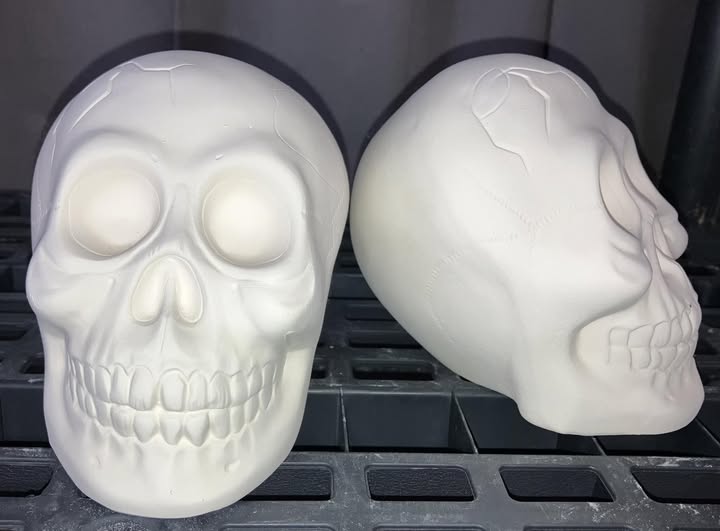 Skull Ready to Paint Ceramics