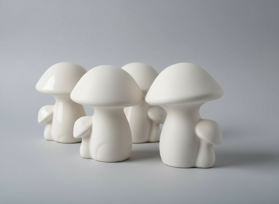 Small Mushroom Ready to Paint Ceramics
