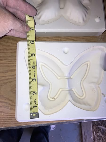 Crest 146 Butterfly Dish Ceramic Casting Mold lot#GZ