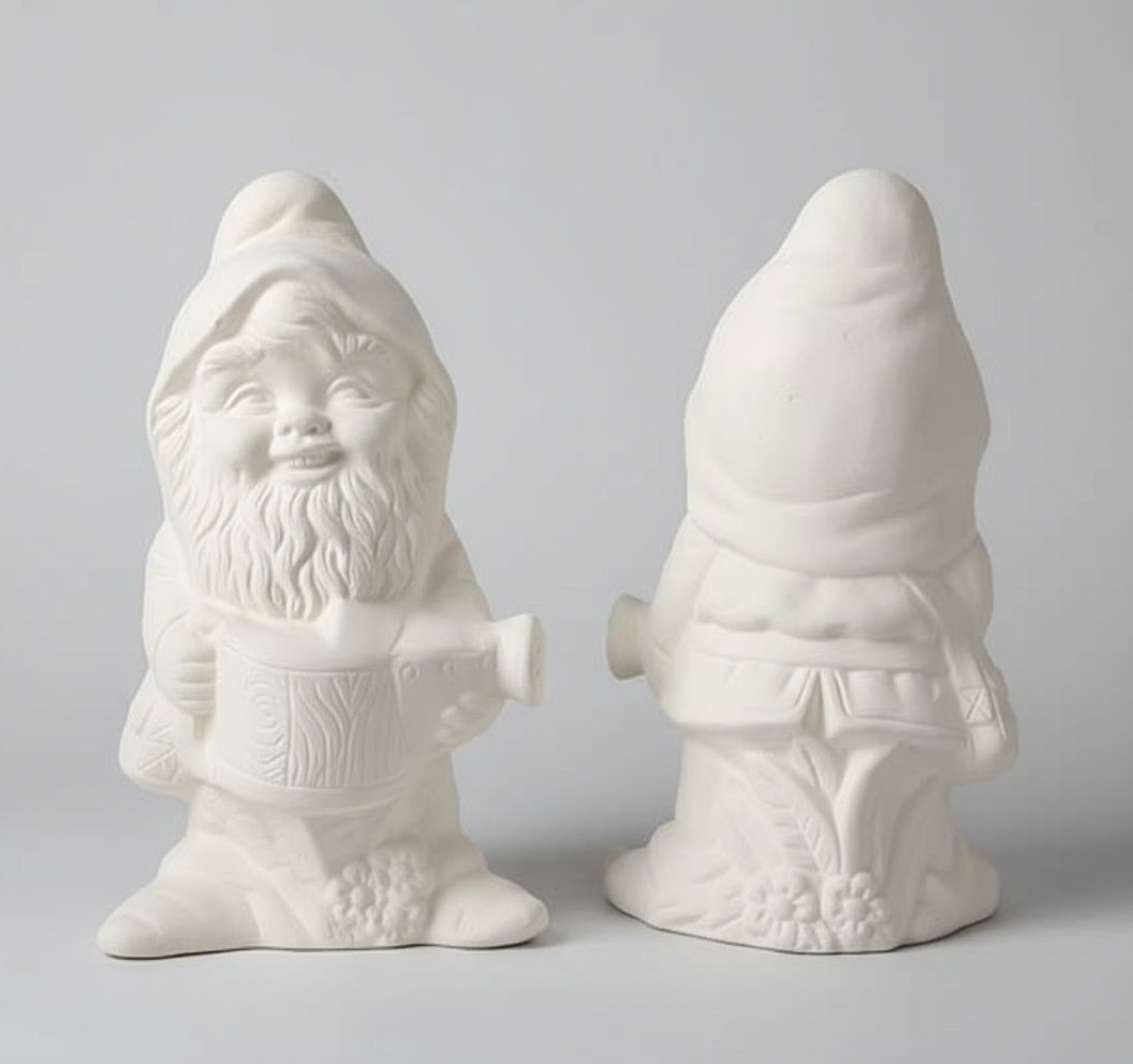 Water Can mini Gnome Ready to Paint Ceramics