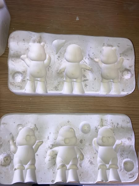 Lone star 1066 3 Bears (Care * Blanks) Ceramic Casting Mold lotGA
