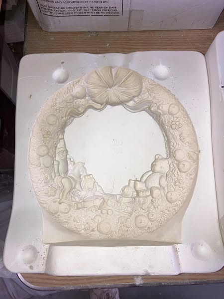 Gare 2539 Toy Land Wreath Ceramic Casting Mold lot# EA