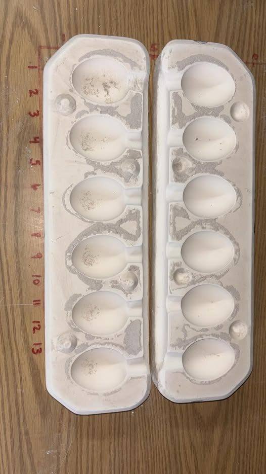 Six Eggs Scioto 968 Ceramic Slip Casting Plaster Mold