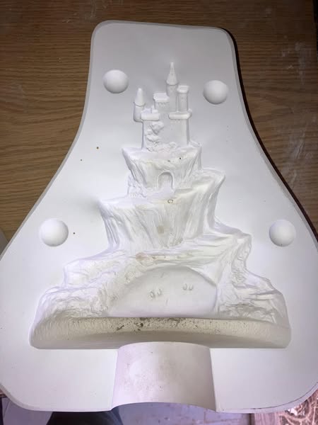 Kimple 2048 Castle Ceramic Casting Mold lot# EG