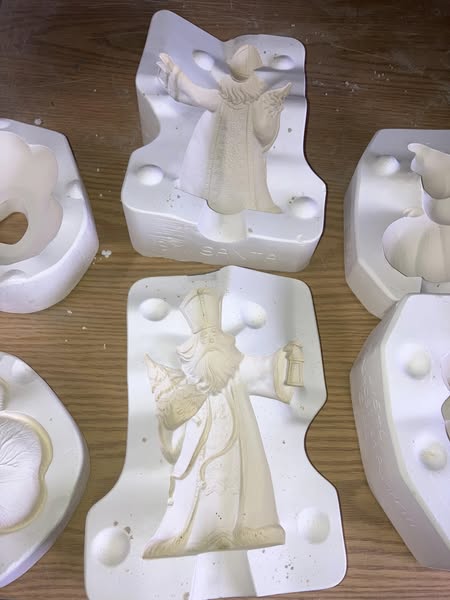 Gare 2252 Small Santa Ceramic Casting Mold lotEX