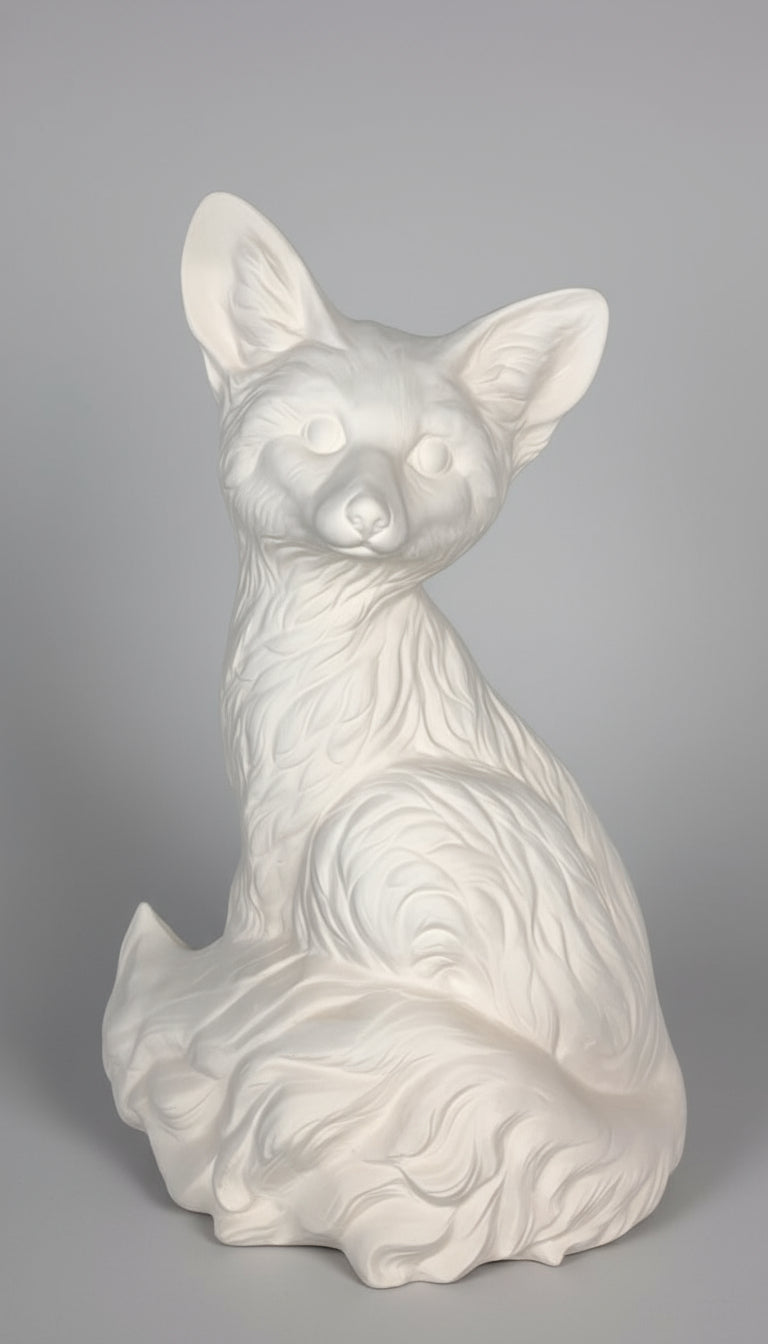 🦊 Large Fox 🎨 Ready to Paint Ceramics