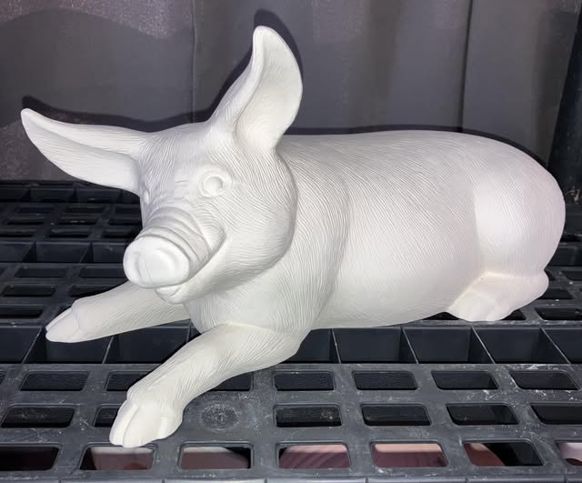 Large Oink Pig Ready to Paint Ceramics