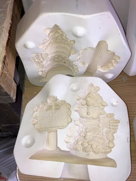 Clay Magic 2464 O Christmas Tree Ceramic Casting Mold lot#Hy