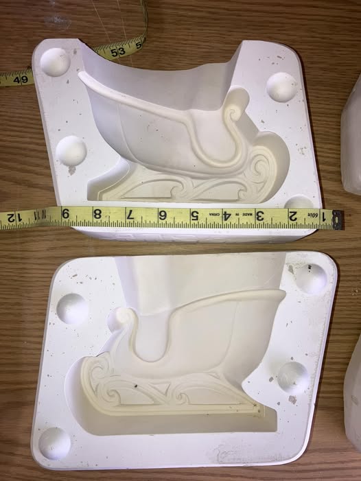 Holland 3083 Santa’s Sleigh Ceramic Casting Mold