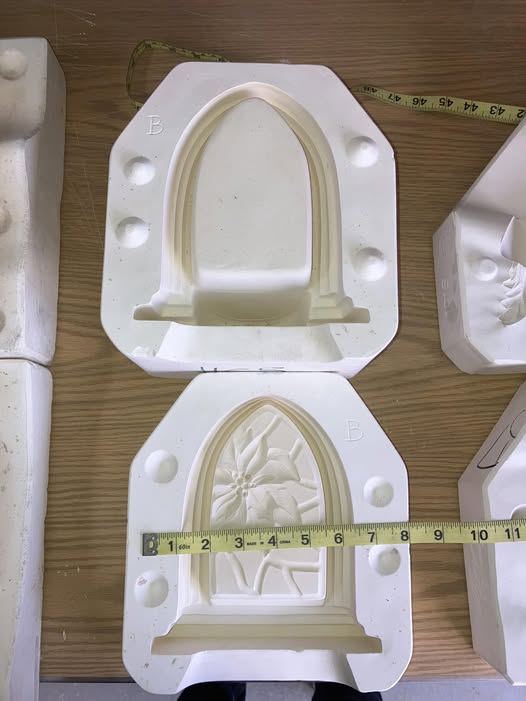 Clay Magic Poinsettia Votive Ceramic Casting Mold HC5