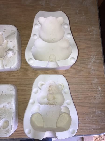 Sweet Heart Care Bear Ceramic Casting Mold lotGB