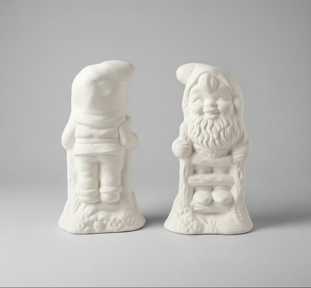 Mini Gnome Climbing Ladder Ready to Paint Ceramics