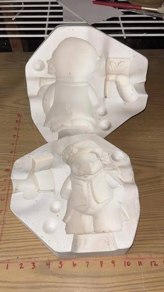 Boy, Christmas bear Clay Magic 1253 Ceramic Slip Casting Mold