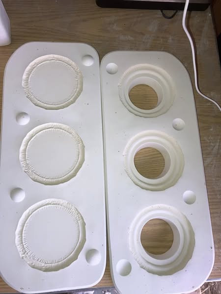 Kimple 2768 Coasters Ceramic Casting Mold lot# CB