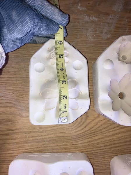 Kansas 195 Flower & Lilly Pad Ceramic Casting Mold lot# BX