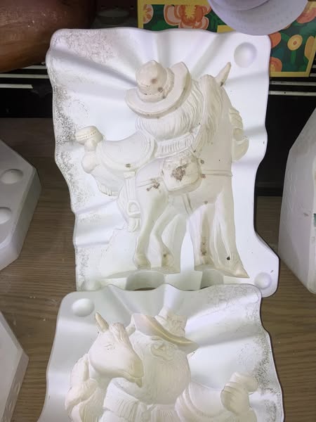 Gare 2959 Rodeo Santa Ceramic Casting Mold lotEC