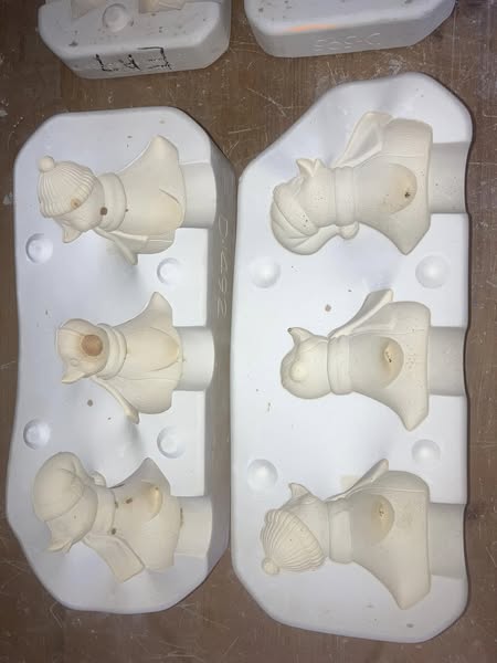 Donas D1492 Silly Penguins Ceramic Casting Mold