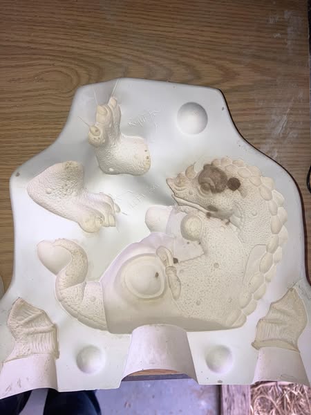 Gator molds 528 Imaginaries Pufkins Baby Teddy Ceramic Casting Mold lotEL