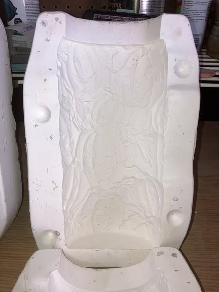 Ceramichrome 1362 Jack lantern cylinder vase Ceramic Casting Mold lot# CT