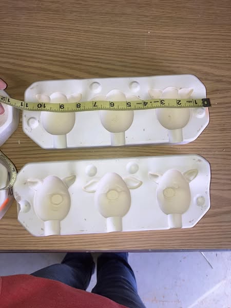 Donas 1179 Cow Egg-Pressions Ceramic Casting Mold lot# DE