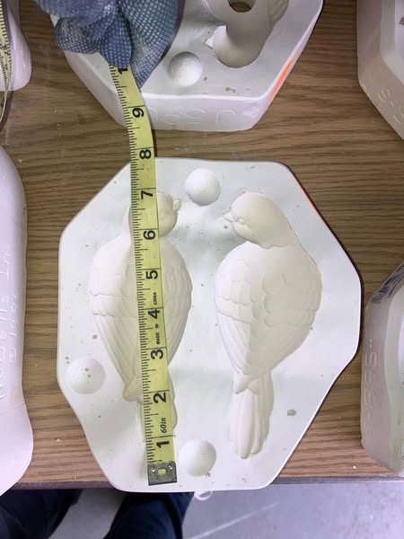 Clay Magic 590 Doves Ceramic Casting Mold lot# DW