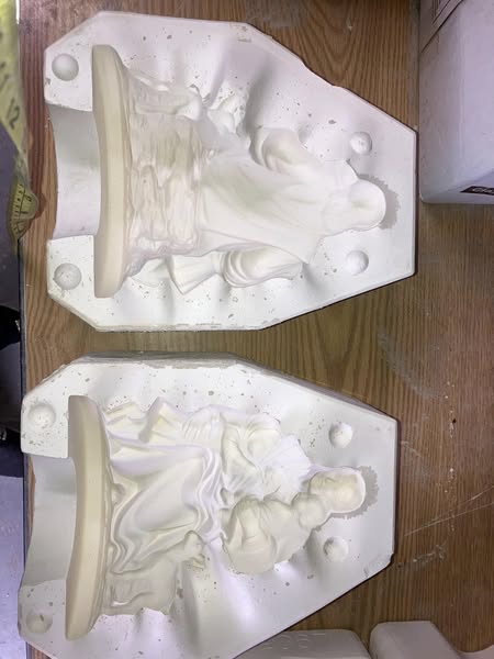 Byron 605 Jesus with Children Ceramic Casting Mold