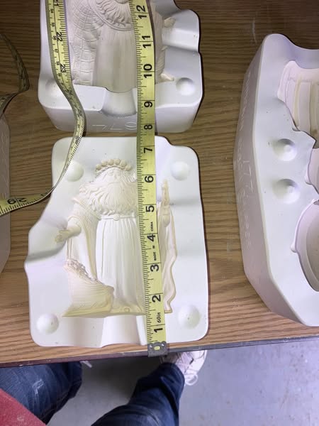 Gare 2674 Small Santa Ceramic Casting Mold lot# DL